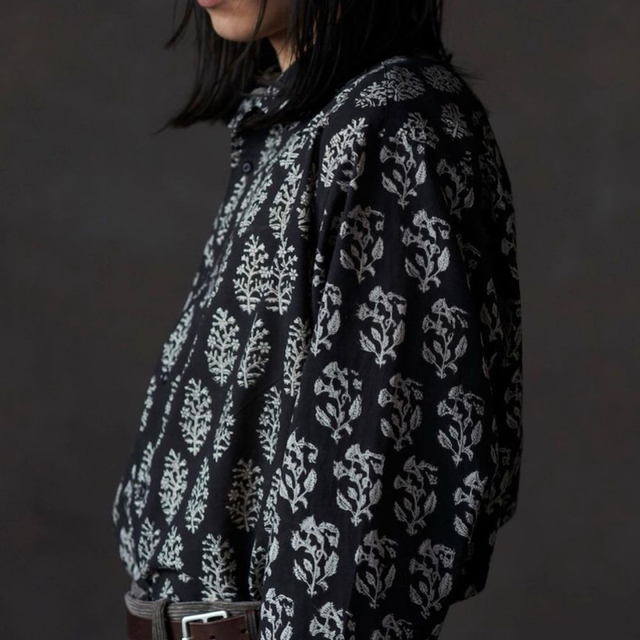 17680円 シャツ NICENESS 22aw LEE(Flower) - シャツ 17680円 シャツ NICENESS 22aw LEE(Flower) - シャツ