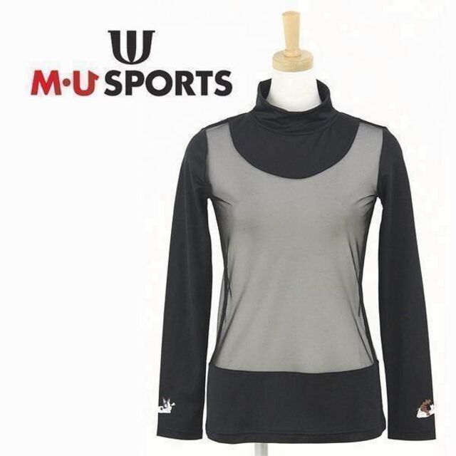 新品】MU SPORTS ゴルフ シースルー インナーハイネックシャツ Lサイズ