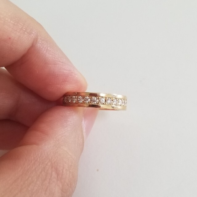 k18フールーエタニティリング　18金　ダイヤモンドリング　18金指輪 レディースのアクセサリー(リング(指輪))の商品写真