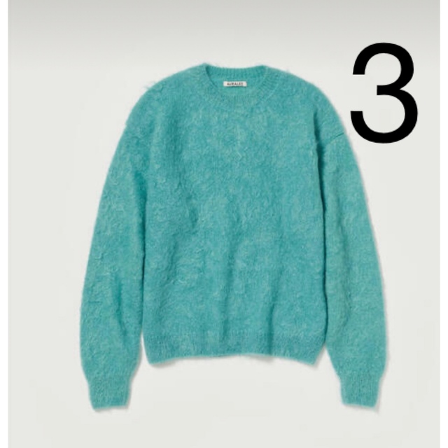 AURALEE(オーラリー)のBRUSHED SUPER KID MOHAIR KNIT P/O 22aw メンズのトップス(ニット/セーター)の商品写真