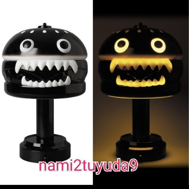 フィギュア【新品 未使用】UNDERCOVER HAMBURGER LAMP BLACK