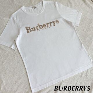 日本の楽天や代理店で買 希少 Tシャツ ヘンリーネック ロゴ総柄 BURBERRY old 90s Tシャツ/カットソー(半袖/袖なし)