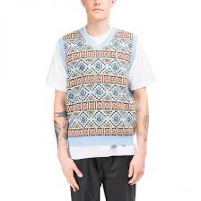 stuusy giza sweater vest ニットベスト　バティック柄