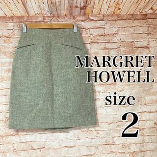 マーガレットハウエル(MARGARET HOWELL)のマーガレットハウエル MARGRET HOWELL ハリスツイード スカート Ⅱ(ひざ丈スカート)