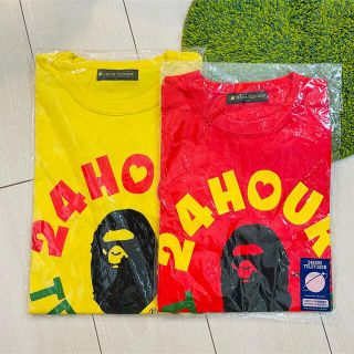 アベイシングエイプ(A BATHING APE)の新品 24時間テレビ A BATHING APE コラボ チャリティー Tシャツ(Tシャツ/カットソー(半袖/袖なし))