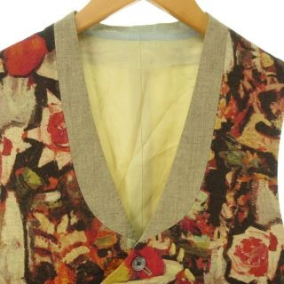 Paul Smith - ポールスミス 花柄 リネン ジレ ベスト フラワー M