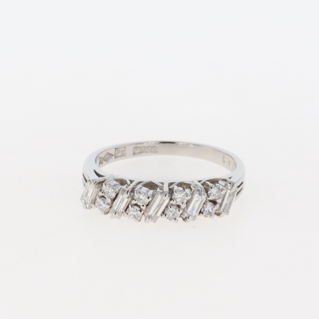 メレダイヤ デザインリング 約8.5号 Pt900 - リング(指輪)