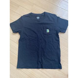 ユニクロ　黒　キッズ　Tシャツ　110(Tシャツ/カットソー)