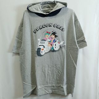 新品　ドラゴンボール　Tシャツ　孫悟空　　グレー　L　ブルマ　人気(Tシャツ/カットソー(半袖/袖なし))