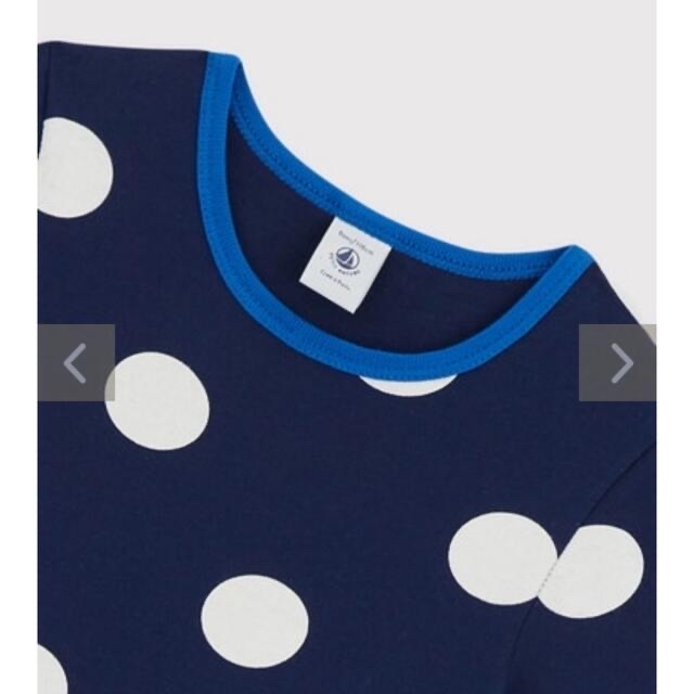 PETIT BATEAU(プチバトー)の☆プチバトー☆ ドットプリント半袖ワンピース　6才サイズ キッズ/ベビー/マタニティのキッズ服女の子用(90cm~)(ワンピース)の商品写真