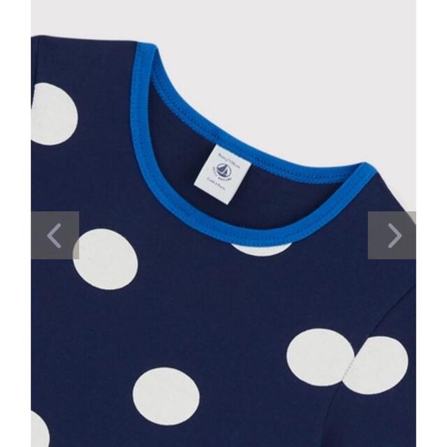 PETIT BATEAU(プチバトー)の☆プチバトー☆ ドットプリント半袖ワンピース　10才サイズ キッズ/ベビー/マタニティのキッズ服女の子用(90cm~)(ワンピース)の商品写真