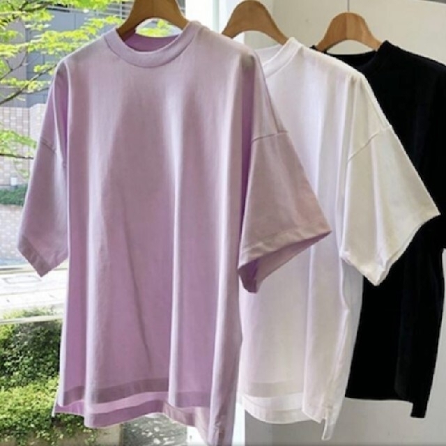 UNITED ARROWS(ユナイテッドアローズ)のBLAMINK　コットンクルーネックオーバースリーブTシャツ レディースのトップス(Tシャツ(半袖/袖なし))の商品写真