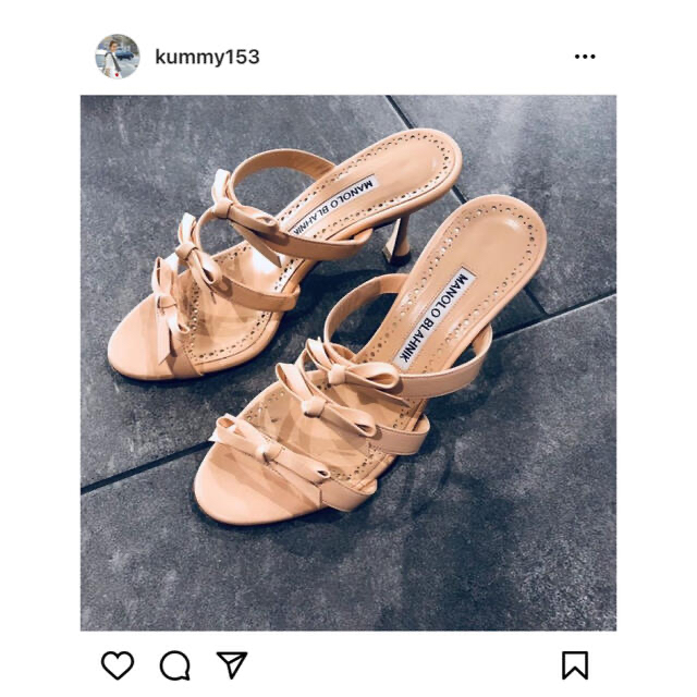 リアル MANOLO マノロブラニク 新品 ♣︎ BLAHNIK cre-mi MANOLO