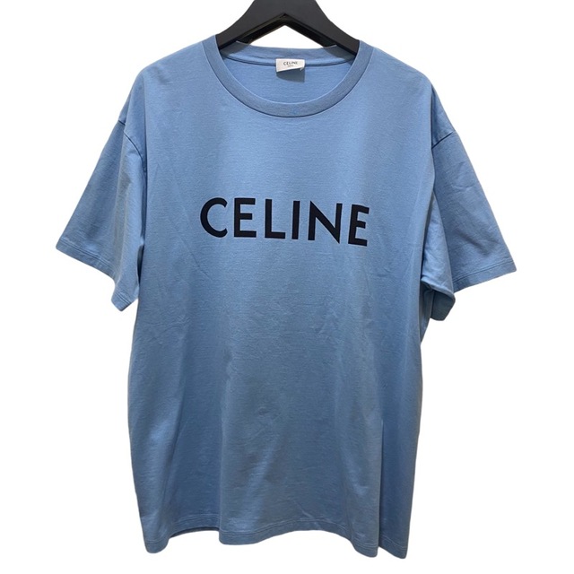CELINE セリーヌ 22AW ルーズロゴプリントクルーネック半袖Tシャツ 