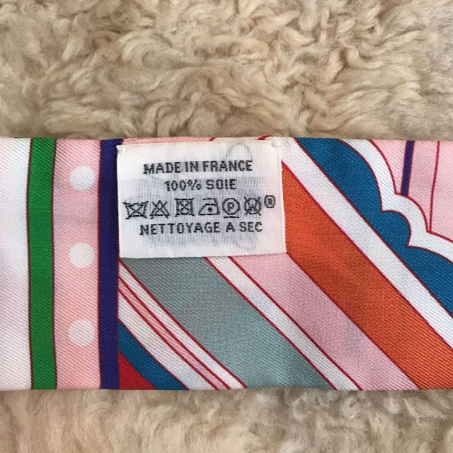 ★美品★エルメス　ツイリー　Faubourg Rainbow 　スカーフ　リボン