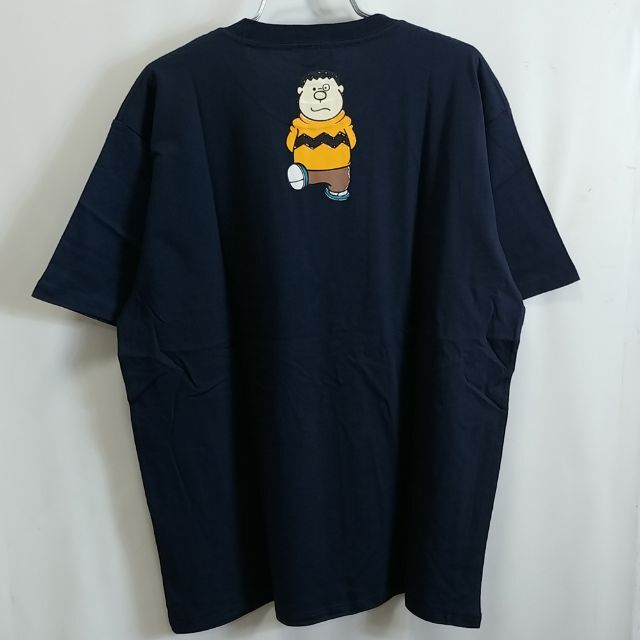 サンリオ(サンリオ)の新品　ドラえもん　Tシャツ　ジャイアン　ガキ大将　ネイビー　　2L　人気 メンズのトップス(Tシャツ/カットソー(半袖/袖なし))の商品写真