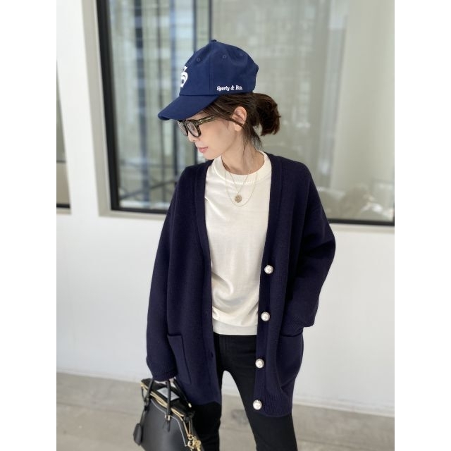 ニット/セーター タグ付き未使用、Pearl botton Vneck Cardigan