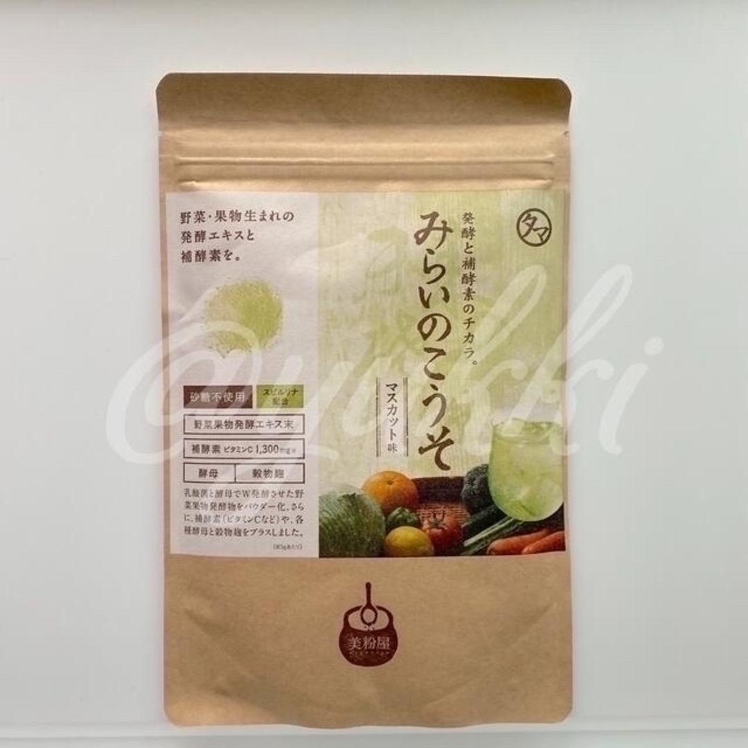 タマチャンショップ みらいのこうそ マスカット味 100g 酵素 美粉屋 食品/飲料/酒の健康食品(その他)の商品写真