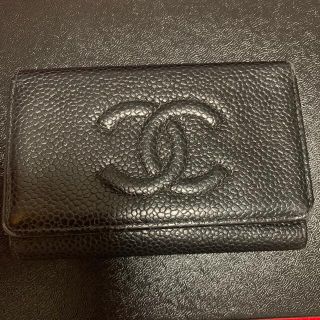 最終お値下げ シャネル 昔CHANEL名刺入れカード入れ 革擦れヨレ少しあり-