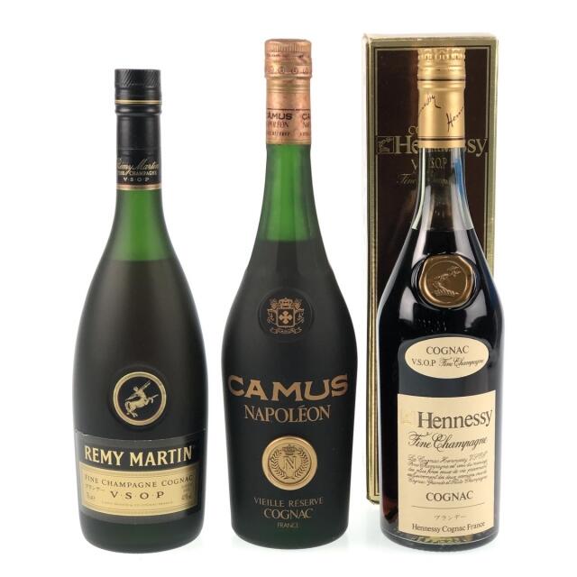 3本 REMY MARTIN CAMUS Hennessy コニャック