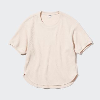 ユニクロ(UNIQLO)のユニクロ  UNIQLO  ワッフルT（半袖）(Tシャツ(半袖/袖なし))