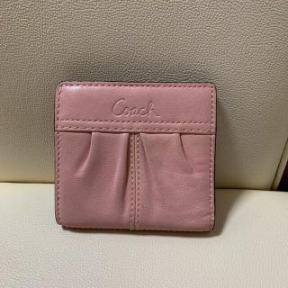 コーチ(COACH)のcoach  レザーパス付き折り財布(財布)