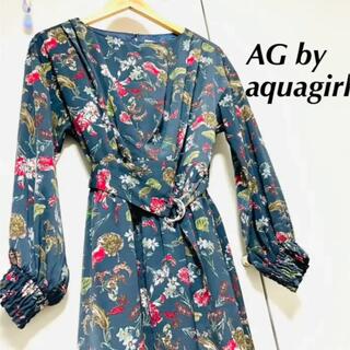 アクアガール(aquagirl)のレディース お花柄 ワンピース(ロングワンピース/マキシワンピース)