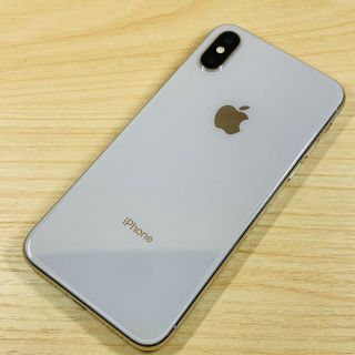 アップル(Apple)のSIMﾛｯｸ解除済 iPhoneX 64GB P77(スマートフォン本体)