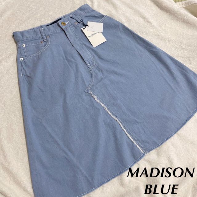 MADISON BLUE マディソンブルー ひざ丈スカート 1(S位) 水色