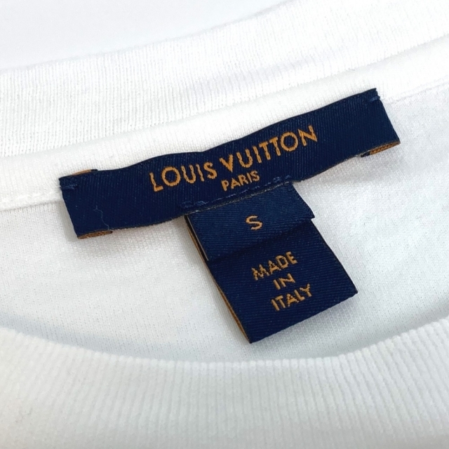 ルイヴィトン LOUIS VUITTON チェーンディテール CA36929 クルーネック 半袖Ｔシャツ コットン ホワイト