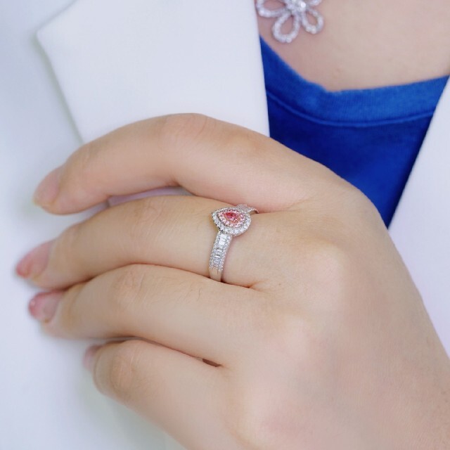 天然ダイヤモンドリング0.5ct　k18 レディースのアクセサリー(リング(指輪))の商品写真