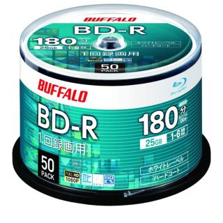 バッファロー ブルーレイディスク BD-R 1回録画用 25GB 50枚 (ブルーレイレコーダー)