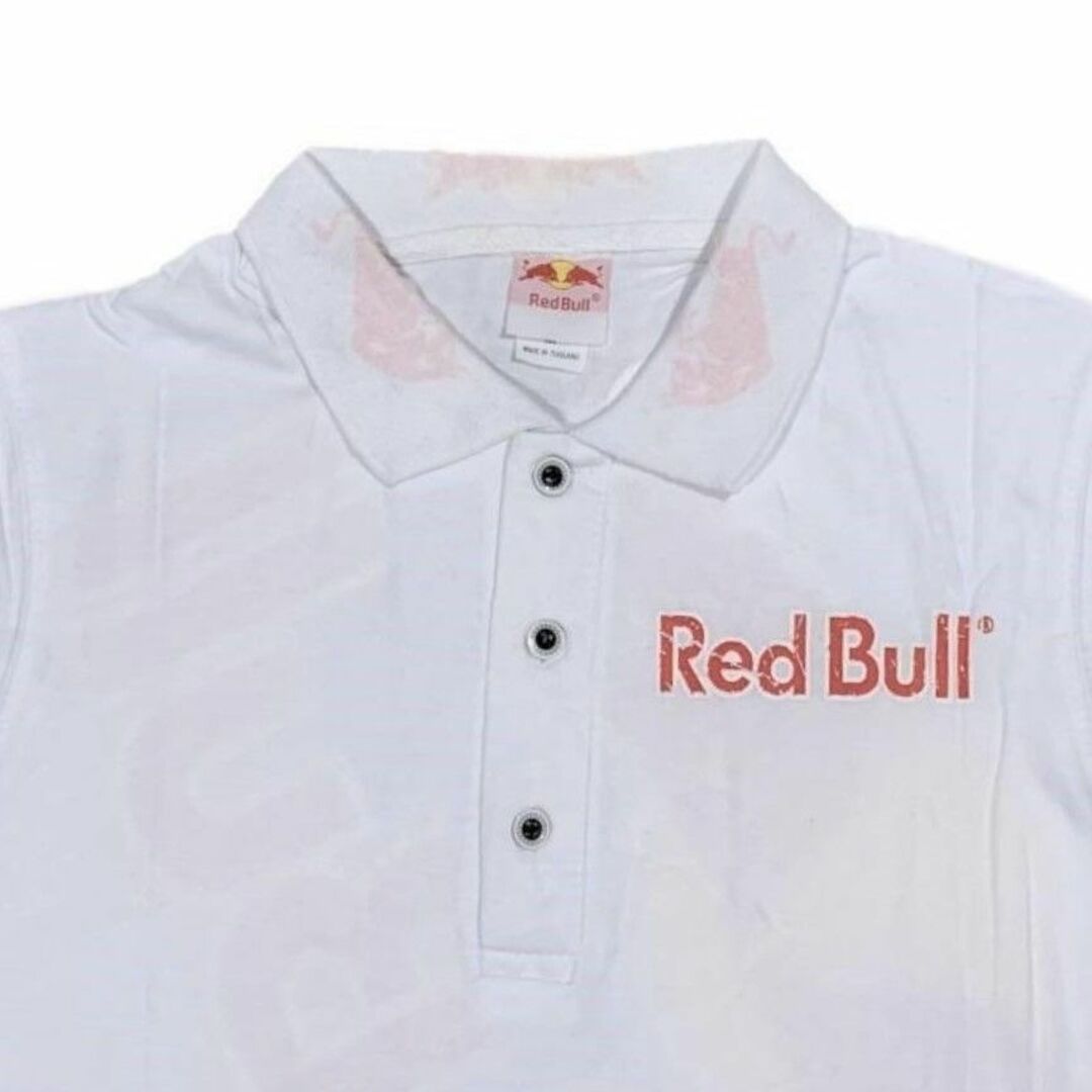 レッドブル ロゴ タイヤ クラッシュプリント 半袖ポロシャツ ホワイト XXXL メンズのトップス(ポロシャツ)の商品写真