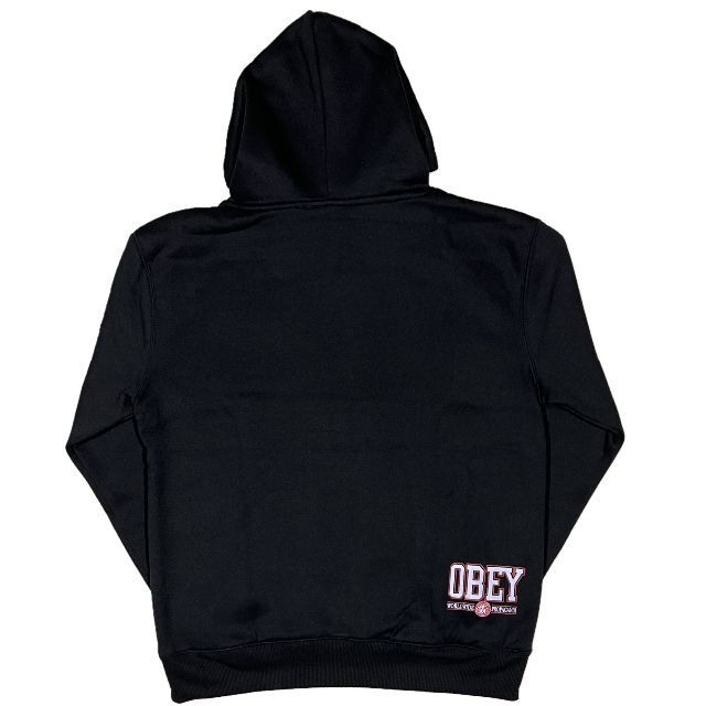 OBEY(オベイ)のOBEY オベイ ブランドロゴ プルオーバーパーカー ブラック S メンズのトップス(パーカー)の商品写真