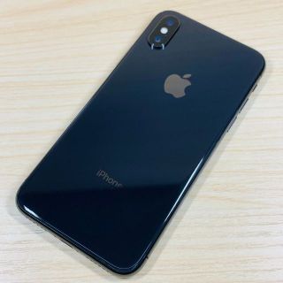 アップル(Apple)のSIMﾛｯｸ解除済 美品 iPhoneX 64GB P7(スマートフォン本体)