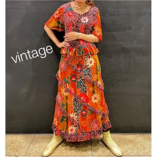 グリモワール(Grimoire)の80s vintage floral ruffle set up(セット/コーデ)