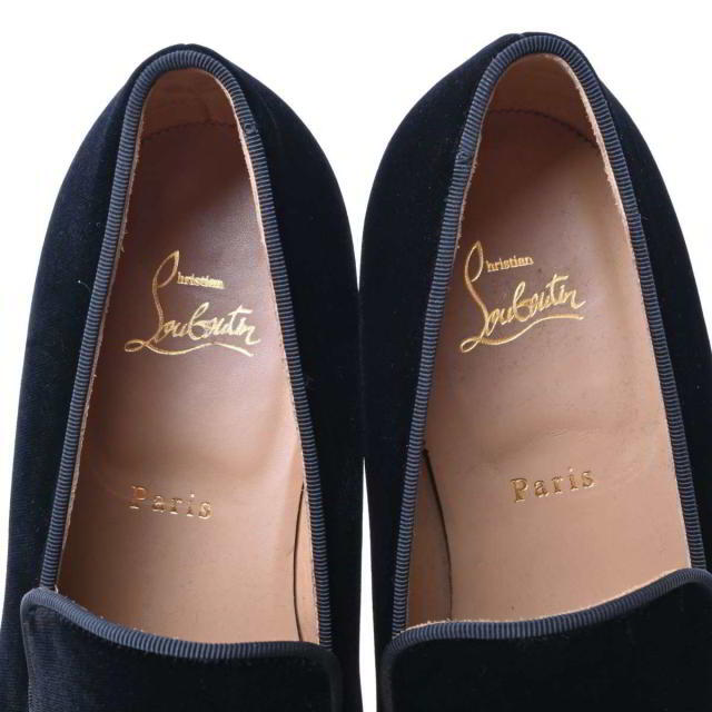 Christian Louboutin(クリスチャンルブタン)のChristian Louboutin スタッズ ベロア フラット シューズ メンズの靴/シューズ(ドレス/ビジネス)の商品写真