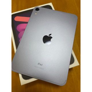 アップル(Apple)の【美品】iPad mini 第6世代 64G Cellular モデル パープル(タブレット)