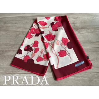 PRADA プラダスカーフ ツイルシルク ツイリー-