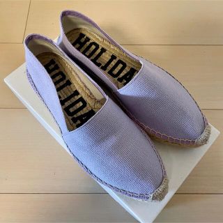 ホリデイ(holiday)のHOLIDAY ホリデイ DOUBLESOLE ESPADRILLES 38(スリッポン/モカシン)