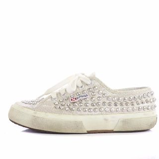 スペルガ(SUPERGA)のスペルガ スニーカー ローカット スタッズ装飾  36 23cm シルバー(スニーカー)