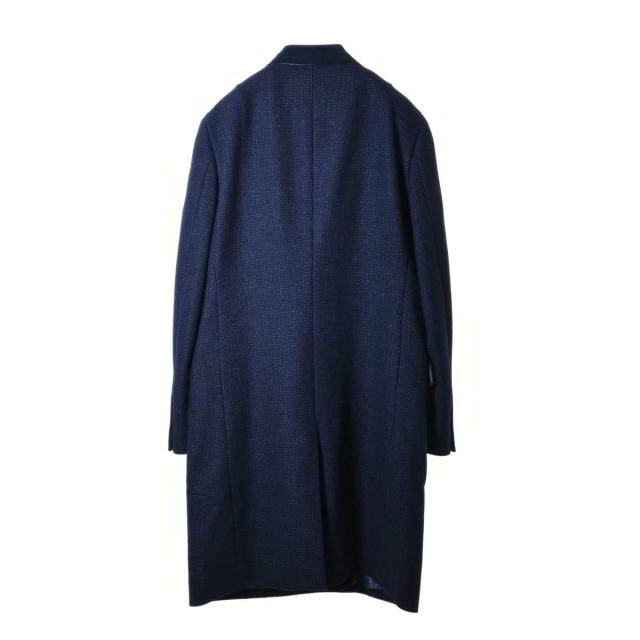 LANVIN en Bleu(ランバンオンブルー)のLANVIN en Bleu シルク混 ウール チェスター コート メンズのジャケット/アウター(チェスターコート)の商品写真