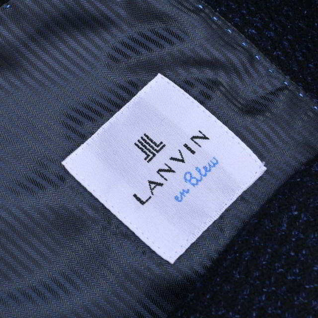 LANVIN en Bleu(ランバンオンブルー)のLANVIN en Bleu シルク混 ウール チェスター コート メンズのジャケット/アウター(チェスターコート)の商品写真