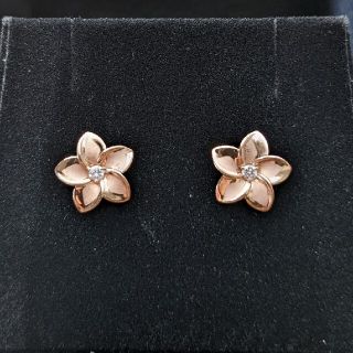 14K プルメリア ピアス PG(ピアス)