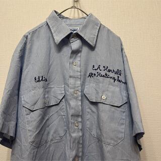 【超希少】古着　ヴィンテージ　ラングラー　所有者　刺繍シャツ　ストライプ(シャツ)