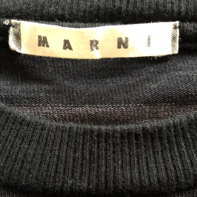 Marni(マルニ)のMARNI メンズ ボーダーニット サイズ46 グレー系 メンズのトップス(ニット/セーター)の商品写真