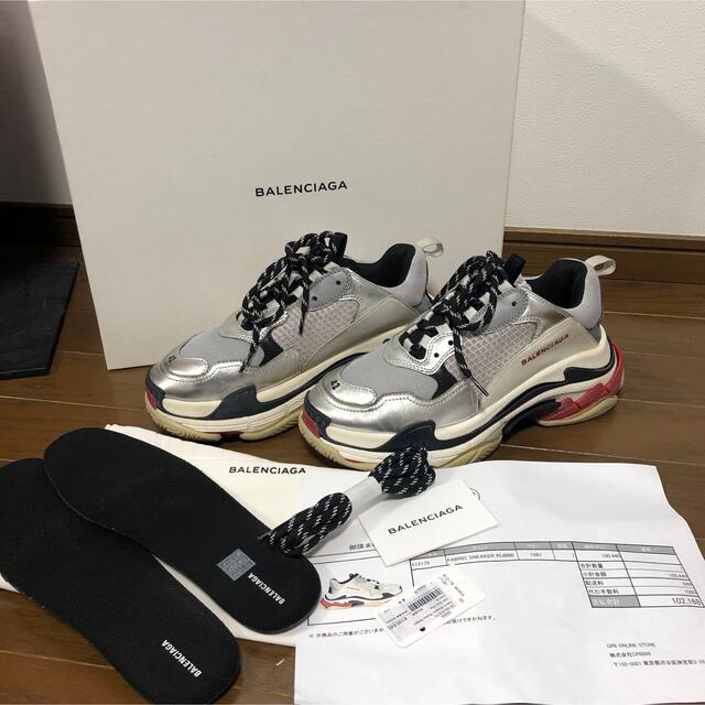 Balenciaga - BALENCIAGA TRIPLE-S トリプルエス silver 42の通販 by ...