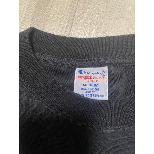 Champion(チャンピオン)の一度のみ着チャンピオンTシャツワンピースノースリーブ黒 レディースのワンピース(ロングワンピース/マキシワンピース)の商品写真