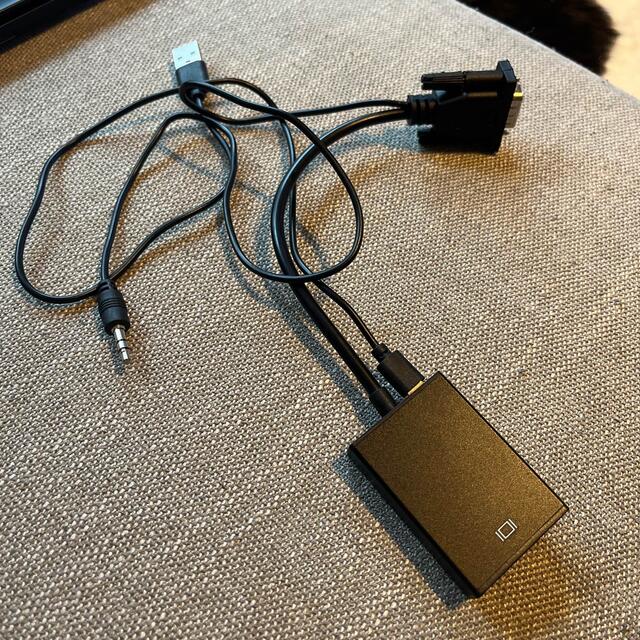 HDMI⇨VGA変換 スマホ/家電/カメラのテレビ/映像機器(映像用ケーブル)の商品写真