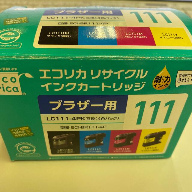 brother(ブラザー)のブラザー用　互換4色パックインクカートリッジ  LC111-4P インテリア/住まい/日用品のオフィス用品(その他)の商品写真